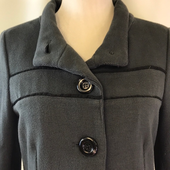 XXI Forever 21 Dark Grey Peacoat Style Jacket Med - Picture 5 of 10